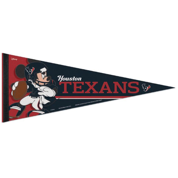 Wholesale-Houston Texans / Disney Mickey Mouse Premium Pennant 12" x 30"