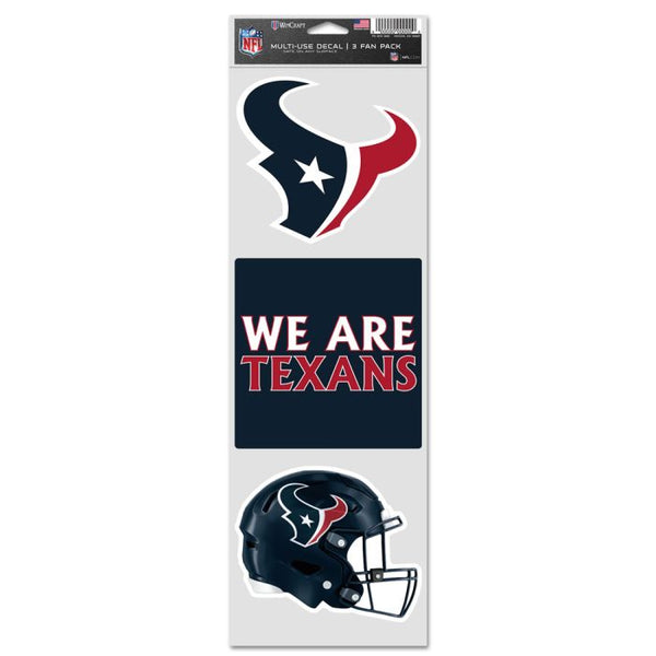 Wholesale-Houston Texans Fan Decals 3.75" x 12"