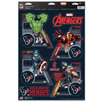 Wholesale-Houston Texans / Marvel (C) 2021 Marvel Multi-Use Decal 11" x 17"