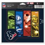 Wholesale-Houston Texans / Marvel (C) 2021 Marvel Multi-Use Decal - cut to logo 5" x 6"