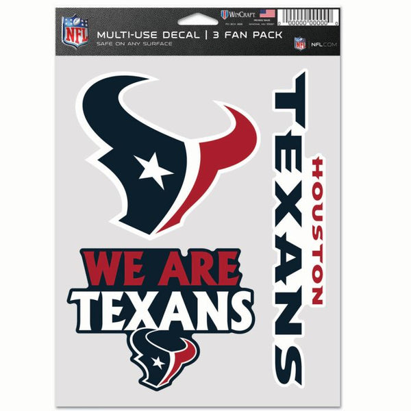Wholesale-Houston Texans Multi Use 3 Fan Pack