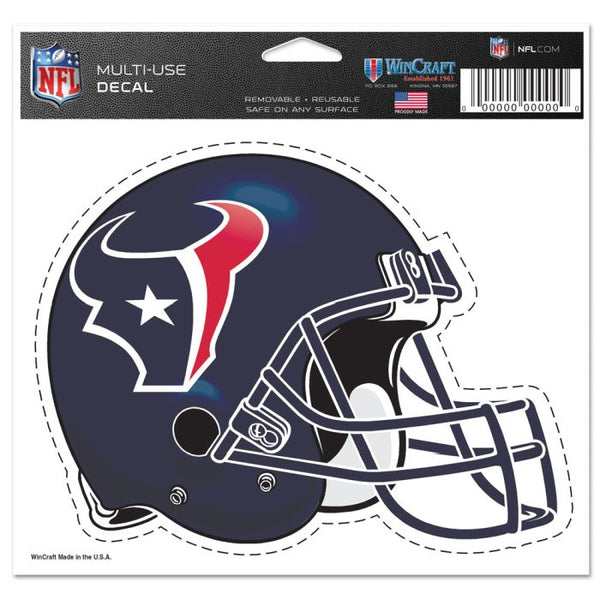 Wholesale-Houston Texans Multi-Use Decal -Clear Bckrgd 5" x 6"