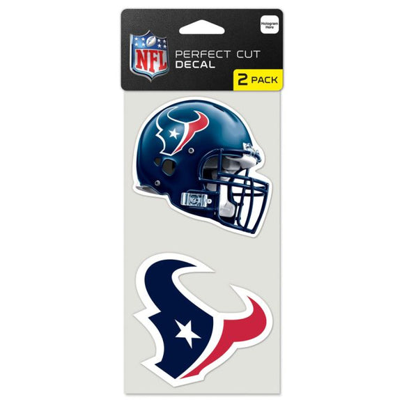 Wholesale-Houston Texans Perfect Cut Decal set of two 4"x4"