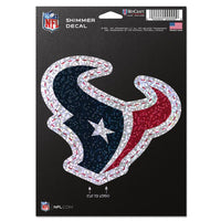 Wholesale-Houston Texans Shimmer Decals 5" x 7"