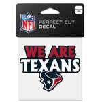 Wholesale-Houston Texans Slogan Perfect Cut Color Decal 4" x 4"