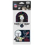 Wholesale-Houston Texans / Star Wars Mandalorian Perfect Cut Decal Set of two 4"x4"