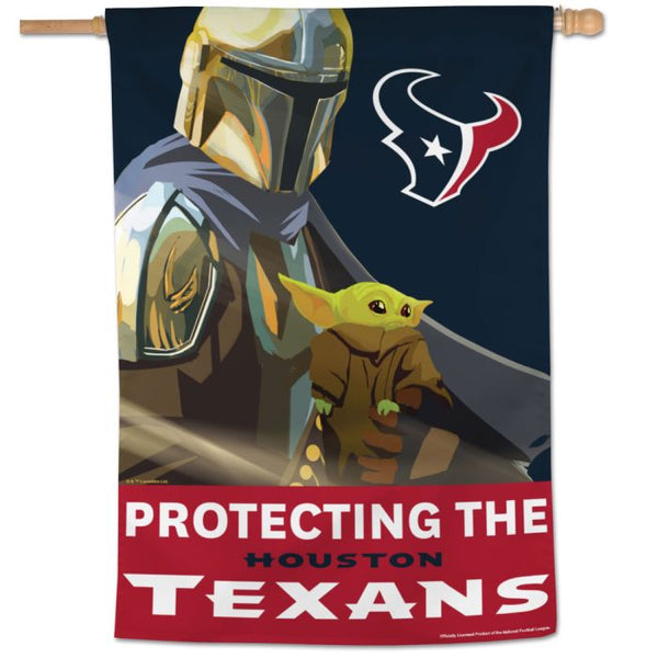 Wholesale-Houston Texans / Star Wars Mandalorian Vertical Flag 28" x 40"