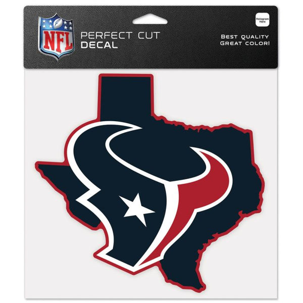 Wholesale-Houston Texans State Shaped Perfect Cut Color Decal 8" x 8"