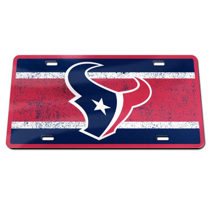 Houston Texans VINTAGE Specialty Acrylic License Plate – Mission City ...