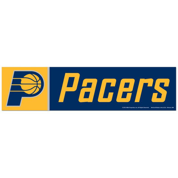 Wholesale-Indiana Pacers Bumper Strip 3" x 12"