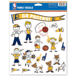 Wholesale-Indiana Pacers Family Decal Sheet 8.5" x 11"