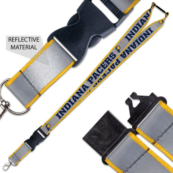 Wholesale-Indiana Pacers Lanyard w/ Buckle Reflective 1"