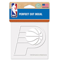 Wholesale-Indiana Pacers Perfect Cut White Decal 4" x 4"