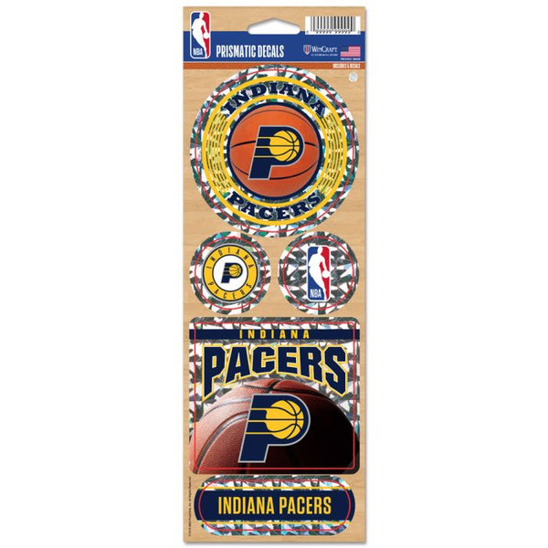 Wholesale-Indiana Pacers Prismatic Decal 4" x 11"