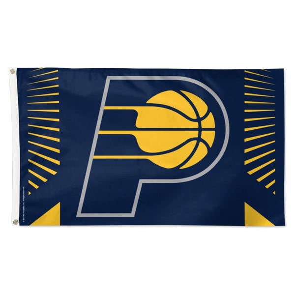 Wholesale-Indiana Pacers VERTICAL STRIPES Flag - Deluxe 3' X 5'