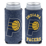 Wholesale-Indiana Pacers colored heather 12 oz Slim Can Cooler