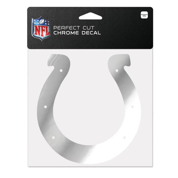 Wholesale-Indianapolis Colts Chrome Perfect Cut Decal 6" x 6"