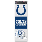 Wholesale-Indianapolis Colts Fan Decals 3.75" x 12"
