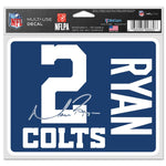 Wholesale-Indianapolis Colts Fan Decals 5" x 6" Matt Ryan