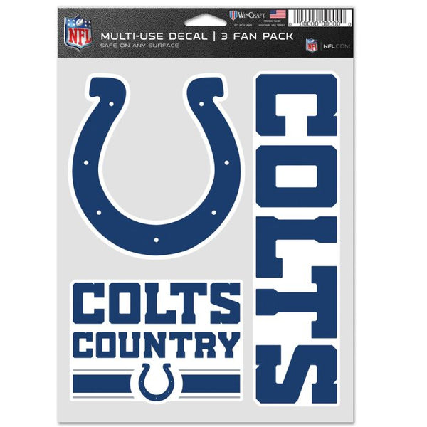 Wholesale-Indianapolis Colts Multi Use 3 Fan Pack