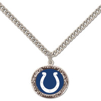 Wholesale-Indianapolis Colts Necklace w/Charm Jewelry Card