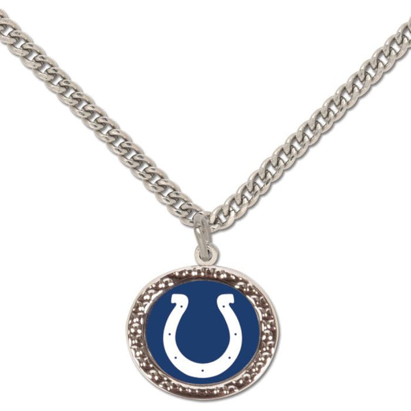 Wholesale-Indianapolis Colts Necklace w/Charm Jewelry Card