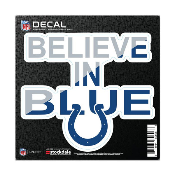 Wholesale-Indianapolis Colts SLOGAN All Surface Decal 6" x 6"