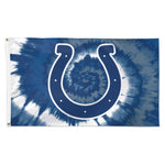 Wholesale-Indianapolis Colts Tie Dye Flag - Deluxe 3' X 5'