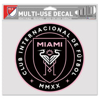 Wholesale-Inter Miami CF Multi-Use Decal -Clear Bckrgd 5" x 6"