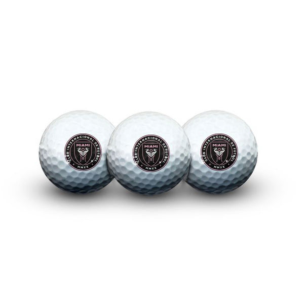 Wholesale-Inter Miami CF PRIMARY LOGO 3 Golf Balls In Clamshell