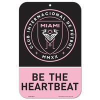 Wholesale-Inter Miami CF Plastic Sign 11" x 17"