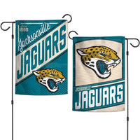 Wholesale-Jacksonville Jaguars / Classic Logo RETRO Garden Flags 2 sided 12.5" x 18"