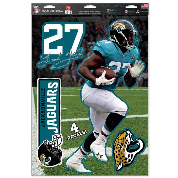 Wholesale-Jacksonville Jaguars Multi-Use Decal 11" x 17" Leonard Fournette