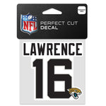 Wholesale-Jacksonville Jaguars Perfect Cut Color Decal 4" x 4" Trevor Lawrence