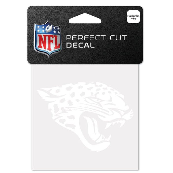 Wholesale-Jacksonville Jaguars Perfect Cut White Decal 4" x 4"