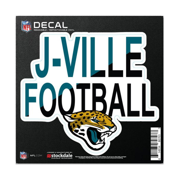 Wholesale-Jacksonville Jaguars SLOGAN All Surface Decal 6" x 6"
