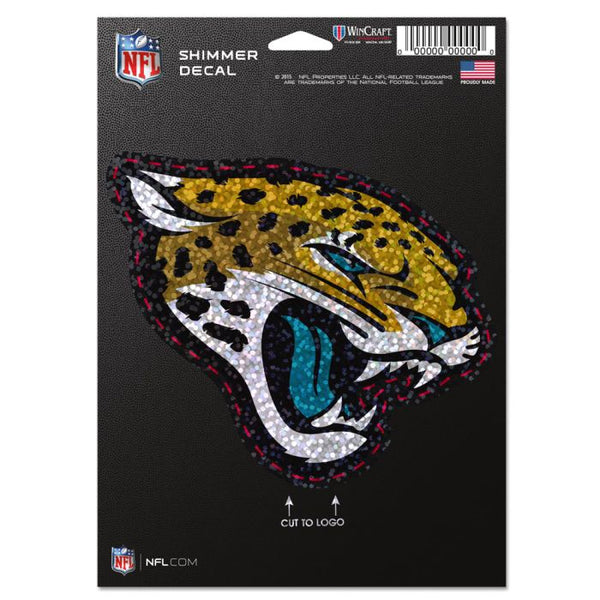 Wholesale-Jacksonville Jaguars Shimmer Decals 5" x 7"