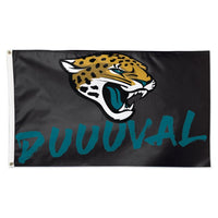 Wholesale-Jacksonville Jaguars Slogan Flag - Deluxe 3' X 5'