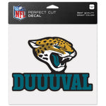 Wholesale-Jacksonville Jaguars Slogan Perfect Cut Color Decal 8" x 8"