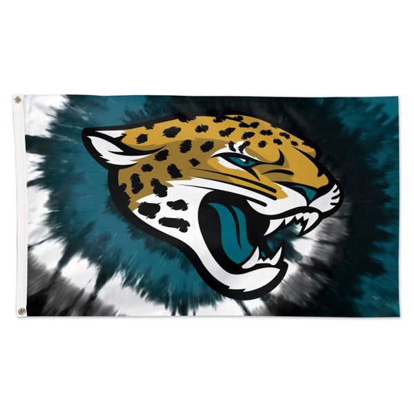 Wholesale-Jacksonville Jaguars Tie Dye Flag - Deluxe 3' X 5'