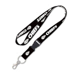 Wholesale-Kansas City Chiefs Black Lanyard w/detachable buckle 1"