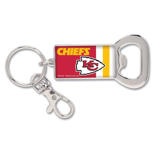 Wholesale-Kansas City Chiefs Bottle Opener Key Ring Rectangle