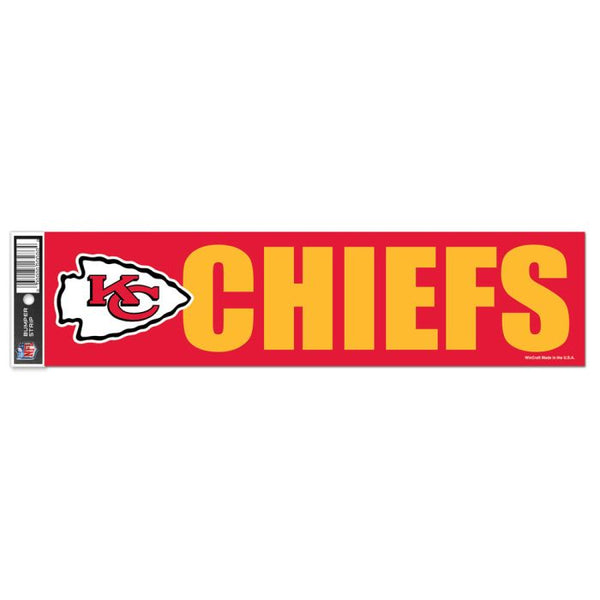 Wholesale-Kansas City Chiefs Bumper Strip 3" x 12"