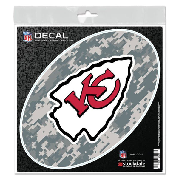 Wholesale-Kansas City Chiefs CAMO All Surface Decal 6" x 6"