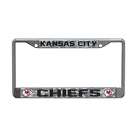 Wholesale-Kansas City Chiefs CAMO Lic Plt Frame S/L Printed