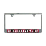 Wholesale-Kansas City Chiefs CHEVRON Lic Plate Frame B/O Printed