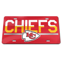 Wholesale-Kansas City Chiefs COLOR DUO Specialty Acrylic License Plate