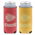 Wholesale-Kansas City Chiefs COLORED HEATHER 12 oz Slim Can Cooler