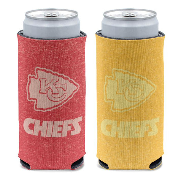 Wholesale-Kansas City Chiefs COLORED HEATHER 12 oz Slim Can Cooler