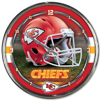 Wholesale-Kansas City Chiefs Chrome Clock